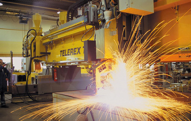 Telerex TXB cutting metal